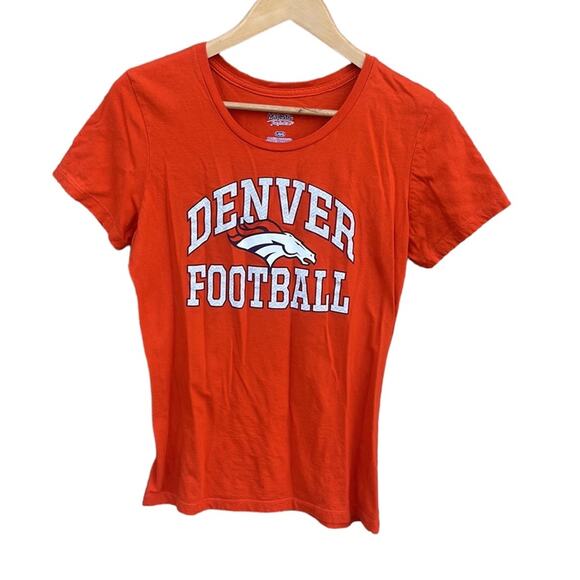 NFL Denver Broncos orange short sleeve t-shirt size large - Picture 1 of 6
